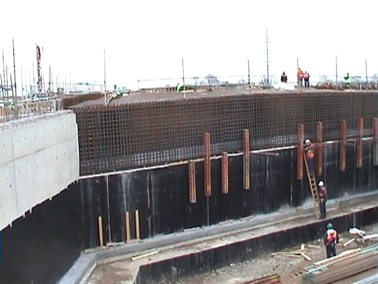 Hop up brakets being removed from the West Abutment