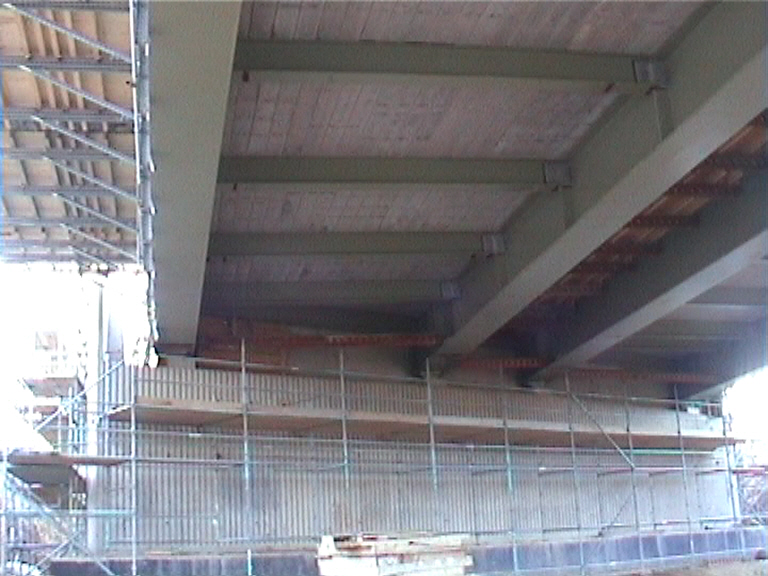 Soffit of the Omnia and view on the abutment