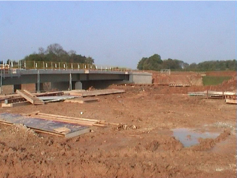 North Parapet stripped with Combi safe installed