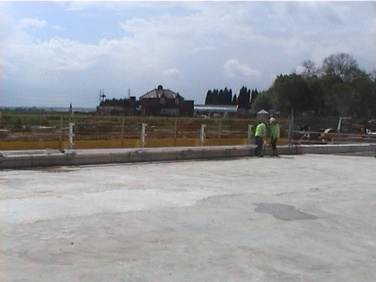 Balmer Lindley installing parapets.