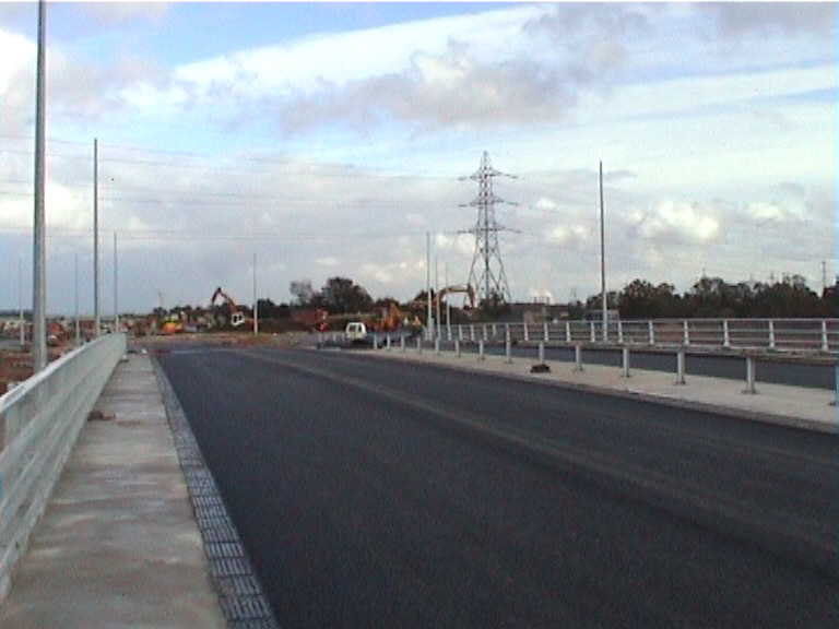 Black top being placed on the deck